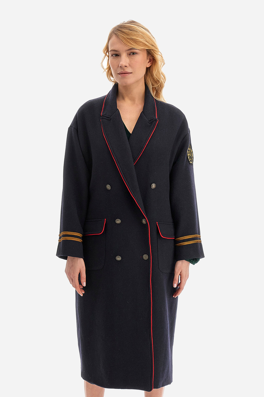 Manteau long d'extérieur pour femme coupe classique - Whitmore - Nouveaux arrivages Femme | La Martina - Official Online Shop