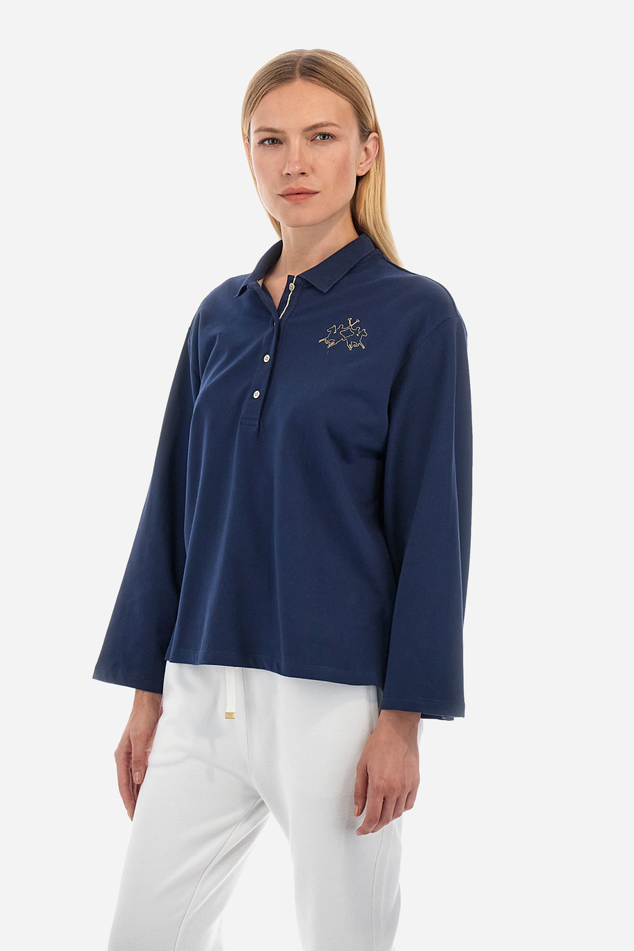 Woman polo shirt in regular fit - Welch - Monogrammed gifts for her | La Martina - Official Online Shop
