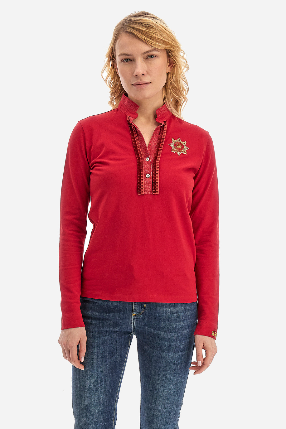 Woman polo shirt in regular fit - Warna - Polo Shirts | La Martina - Official Online Shop