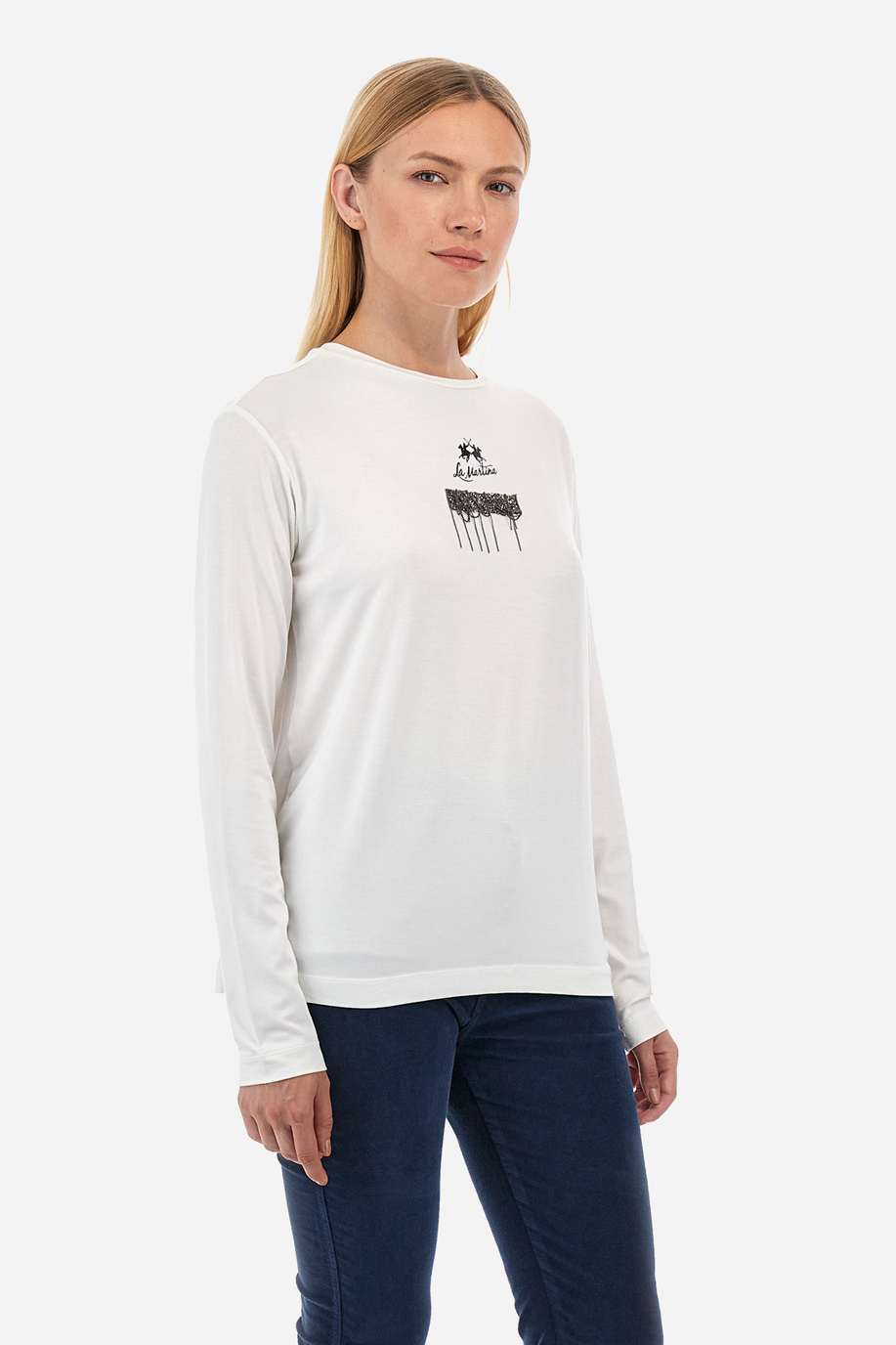T-shirt donna regular fit - Wina - T-shirt | La Martina - Official Online Shop