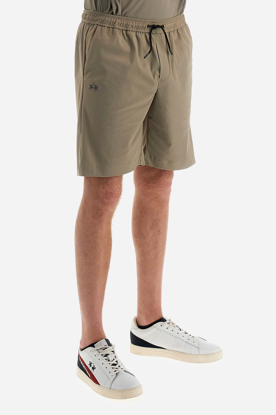 Regular-fit Bermuda shorts in synthetic fabric - Yacov - Casual wear | La Martina - Official Online Shop