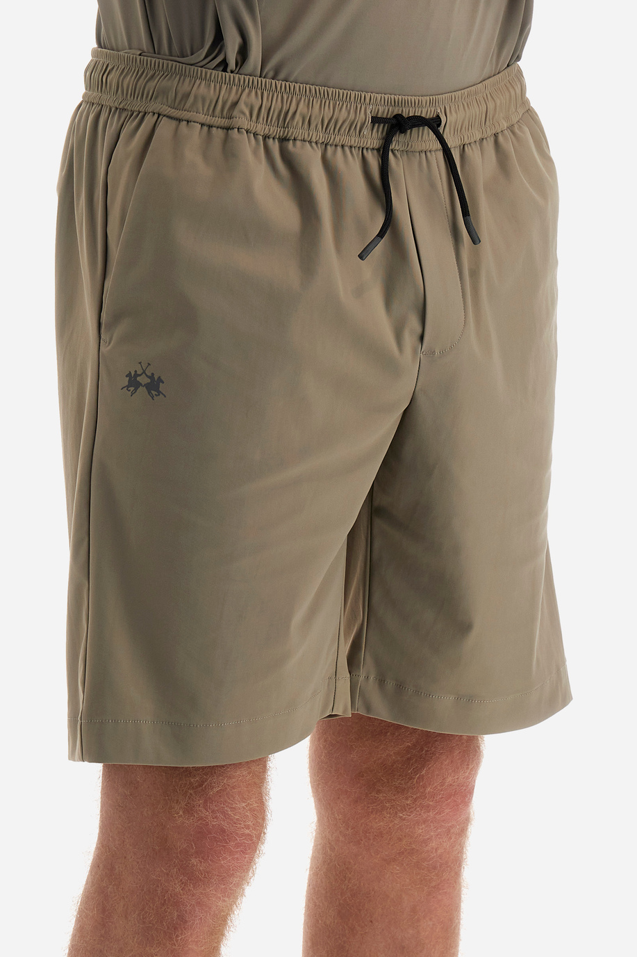 Regular-fit Bermuda shorts in synthetic fabric - Yacov - Casual wear | La Martina - Official Online Shop
