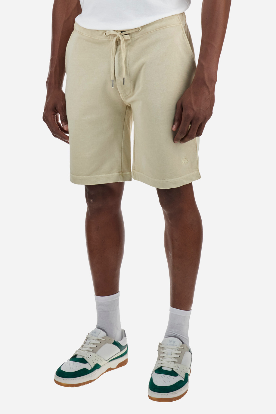 Regular-fit Bermudas in cotton - Ysandro - Bermuda Shorts | La Martina - Official Online Shop