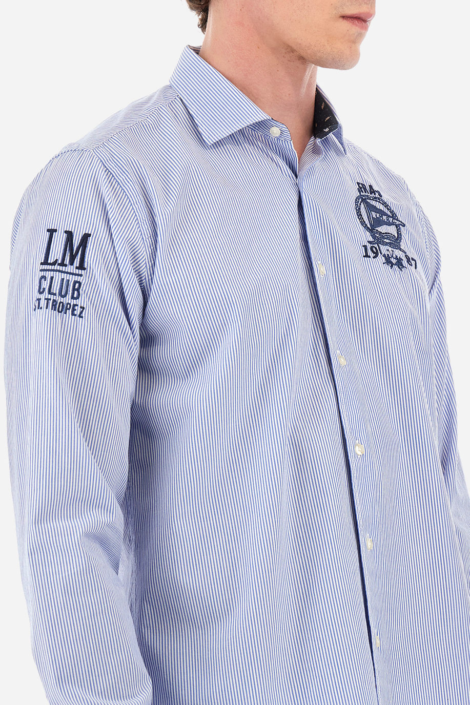 Popeline-Hemd mit Streifenmuster – Innocent - Hemden | La Martina - Official Online Shop
