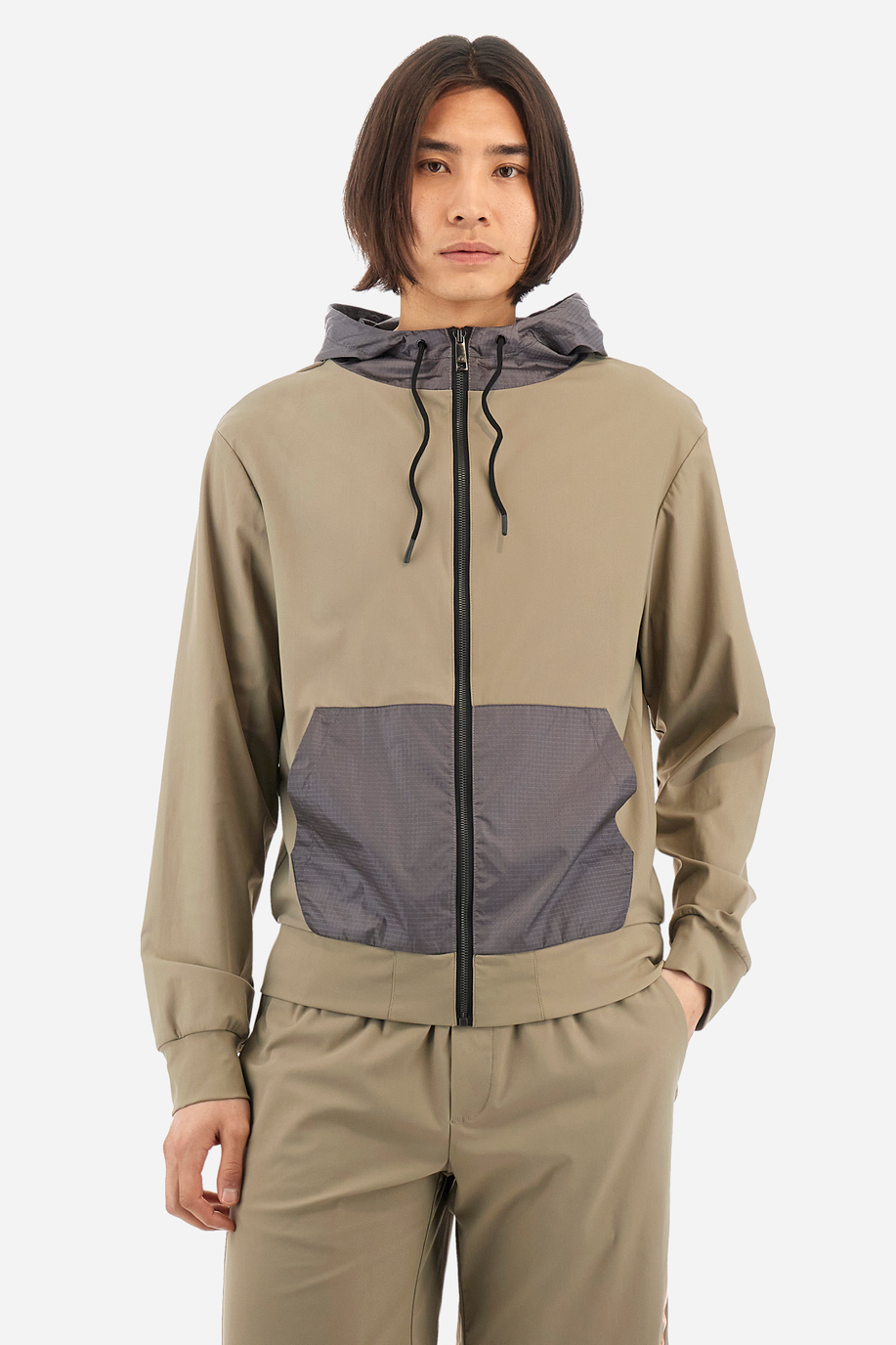 Regular-fit sweatshirt in synthetic fabric - Yevgeny - New Arrivals Men | La Martina - Official Online Shop