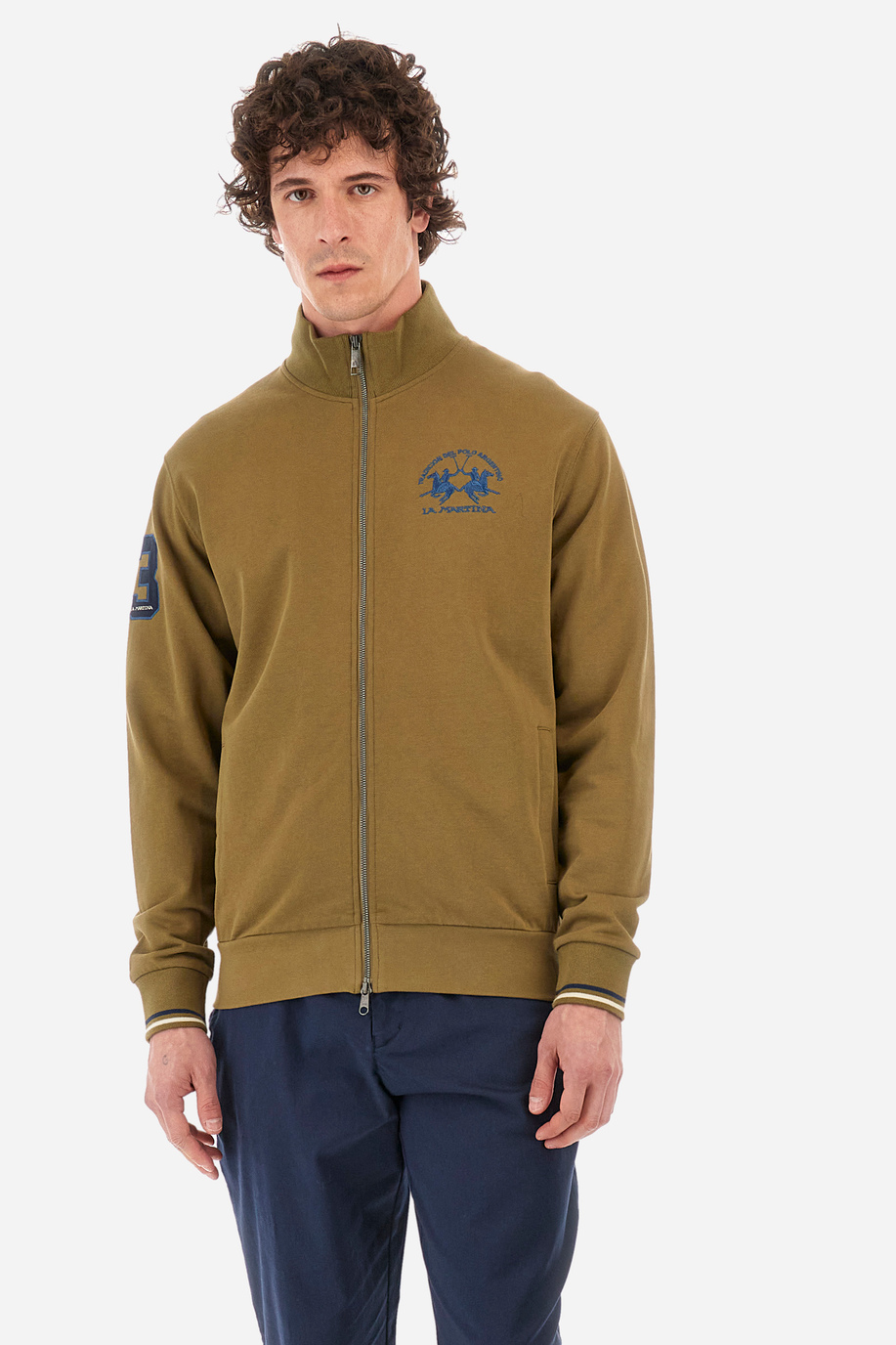Regular-fit sweatshirt in cotton - Rodas - Spring looks for him | La Martina - Official Online Shop