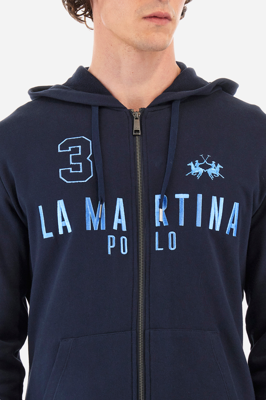 Regular-fit sweatshirt in cotton - Yousuf - Sweatshirts | La Martina - Official Online Shop