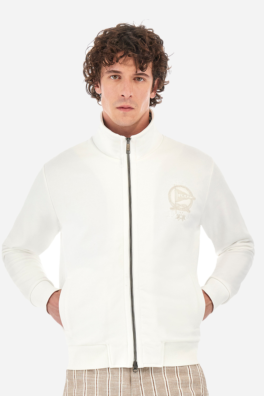 Regular-fit sweatshirt in cotton - Rodas - New Arrivals Men | La Martina - Official Online Shop