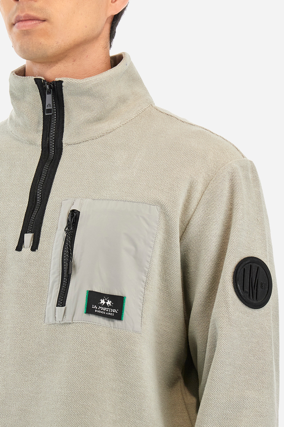 Men's regular fit sweatshirt - Yannic - Knitwear & Sweatshirts | La Martina - Official Online Shop