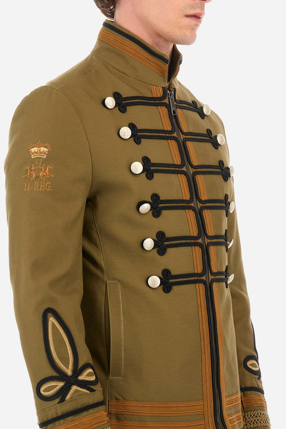 Regular-fit Guards jacket in cotton - Yefim - Apparel | La Martina - Official Online Shop