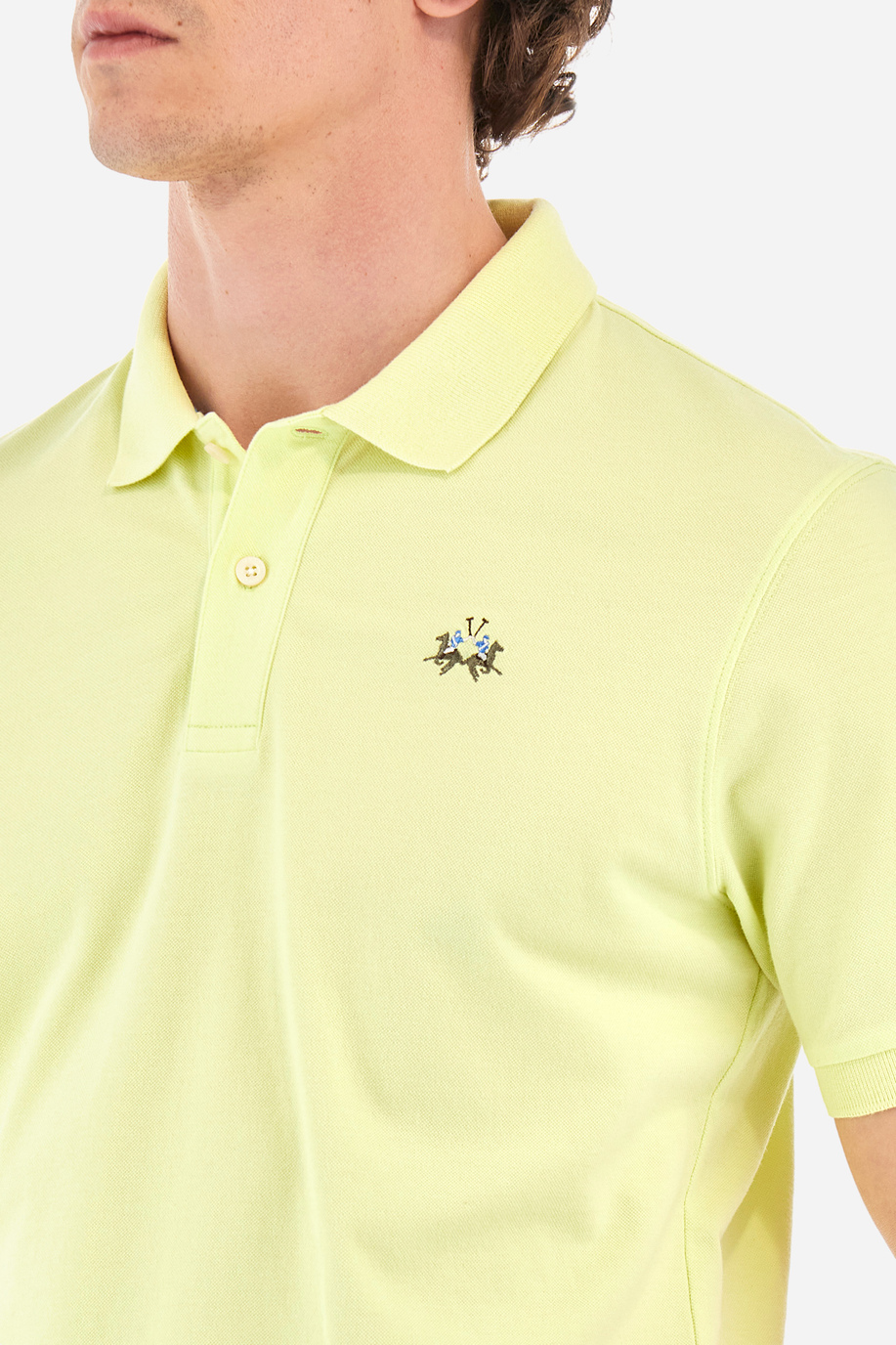 Slim-fit polo shirt in stretch cotton - Eduardo - Slim fit | La Martina - Official Online Shop