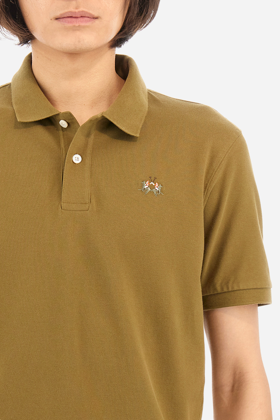 Poloshirt aus Stretch-Baumwolle Slim Fit - Eduardo - Kleidung | La Martina - Official Online Shop