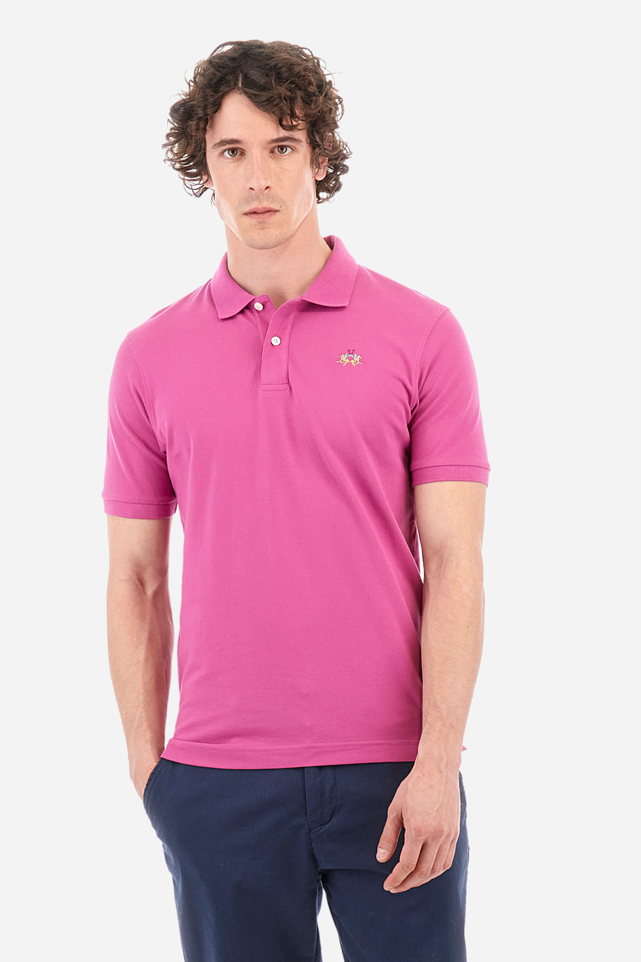 Poloshirt aus Stretch-Baumwolle Slim Fit - Eduardo - Herren | La Martina - Official Online Shop