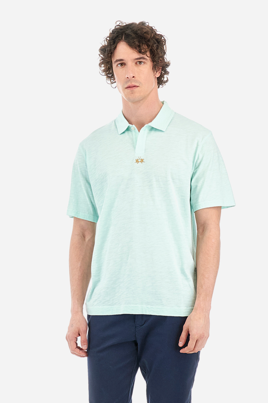 Regular-fit polo shirt in cotton - Yoojoon - Regular fit | La Martina - Official Online Shop