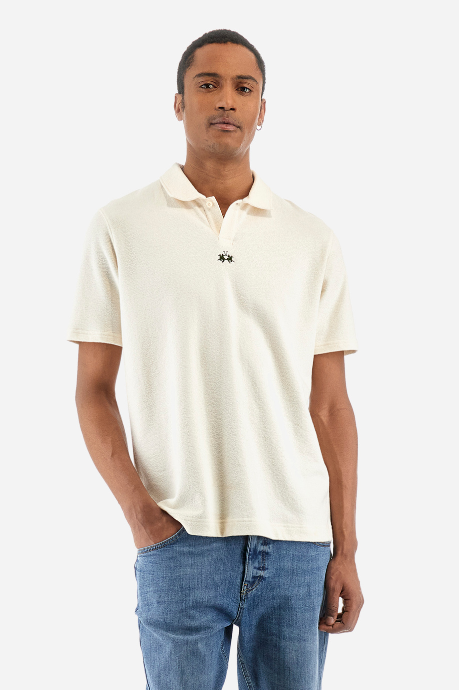 Regular-fit polo shirt in cotton - Yuzo - Regular fit | La Martina - Official Online Shop