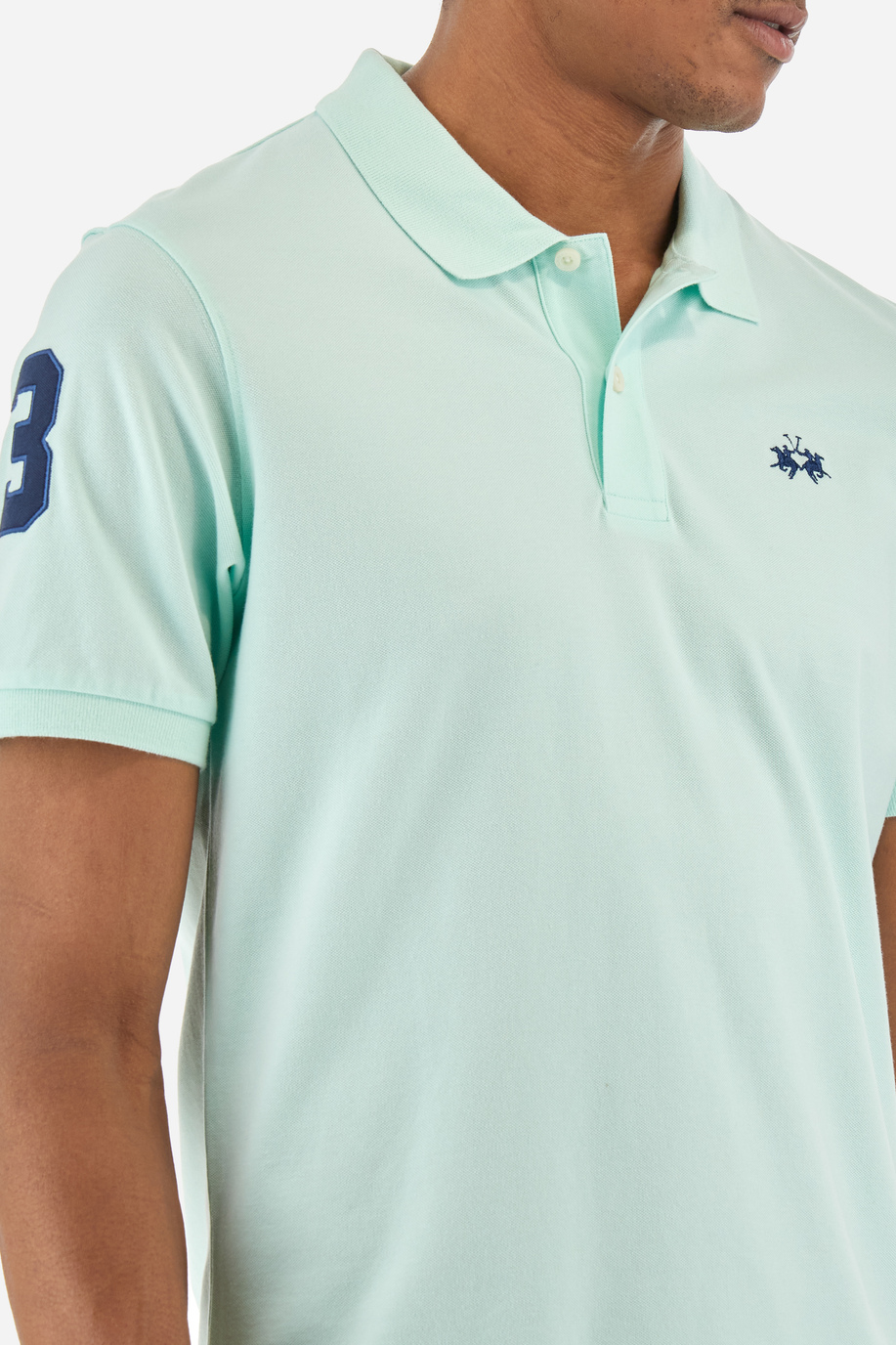 Regular-fit polo shirt in elasticated cotton - Ray - Men | La Martina - Official Online Shop