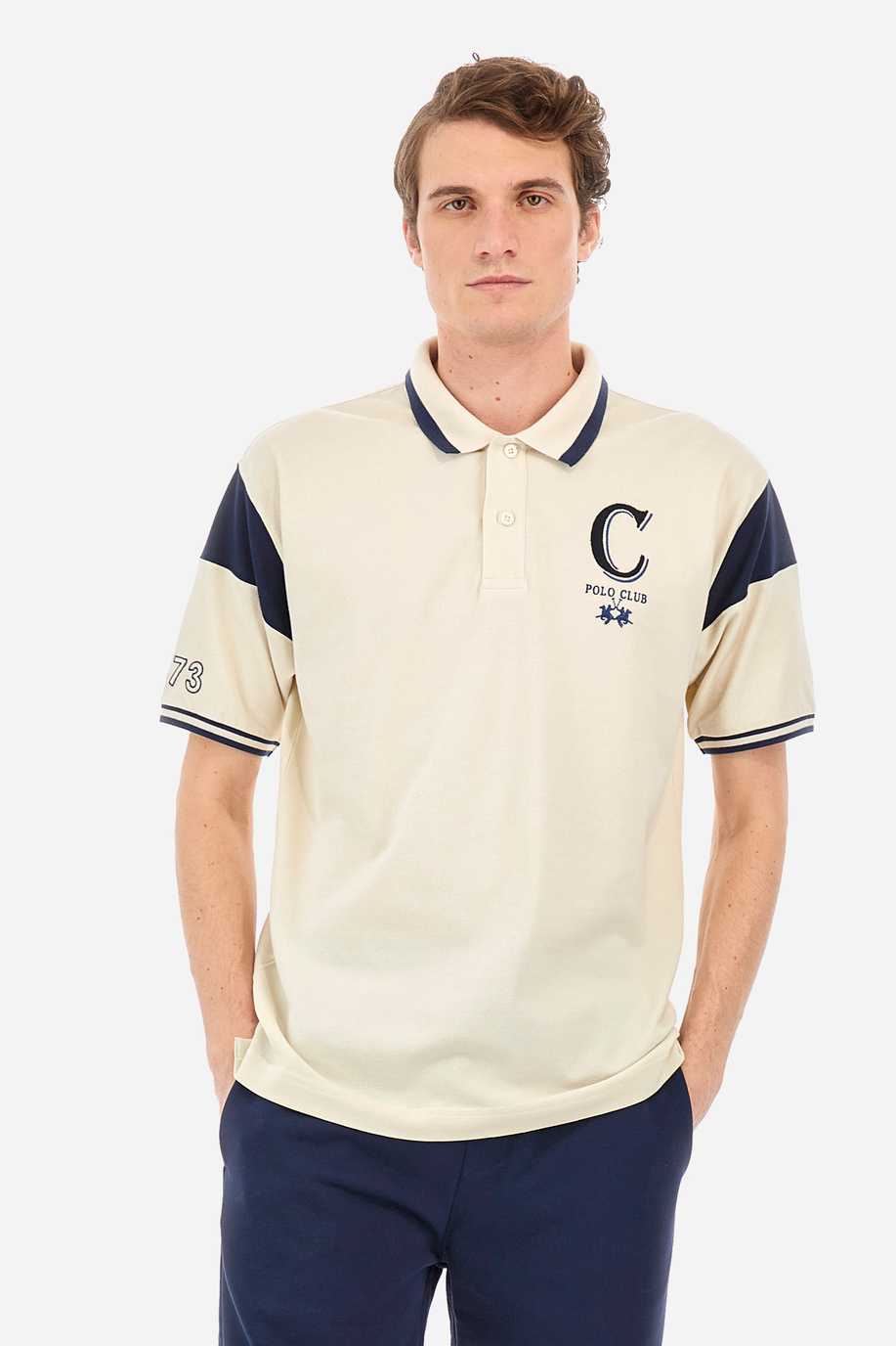Men's regular fit polo shirt - Yijun - Comfort fit | La Martina - Official Online Shop