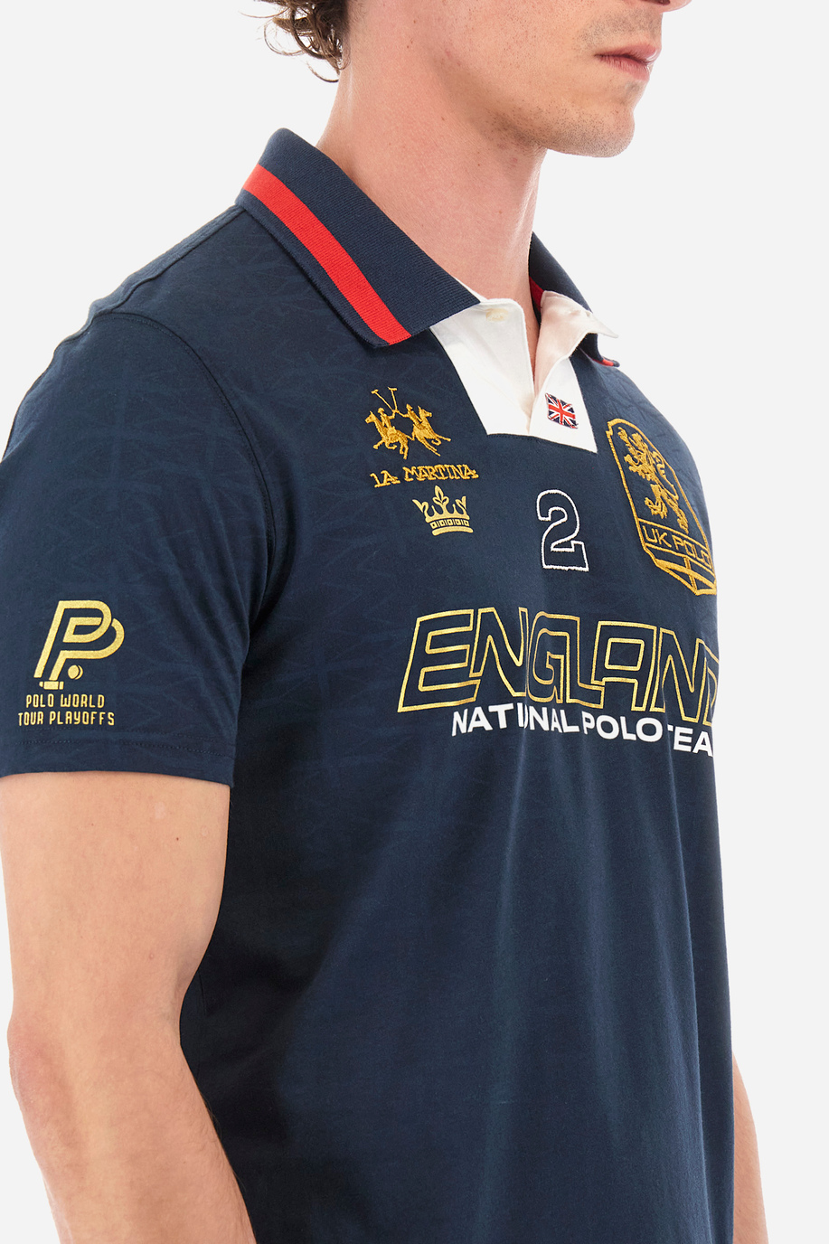 Polo regular fit in cotone elasticizzato - Yury - Polo Shirts | La Martina - Official Online Shop