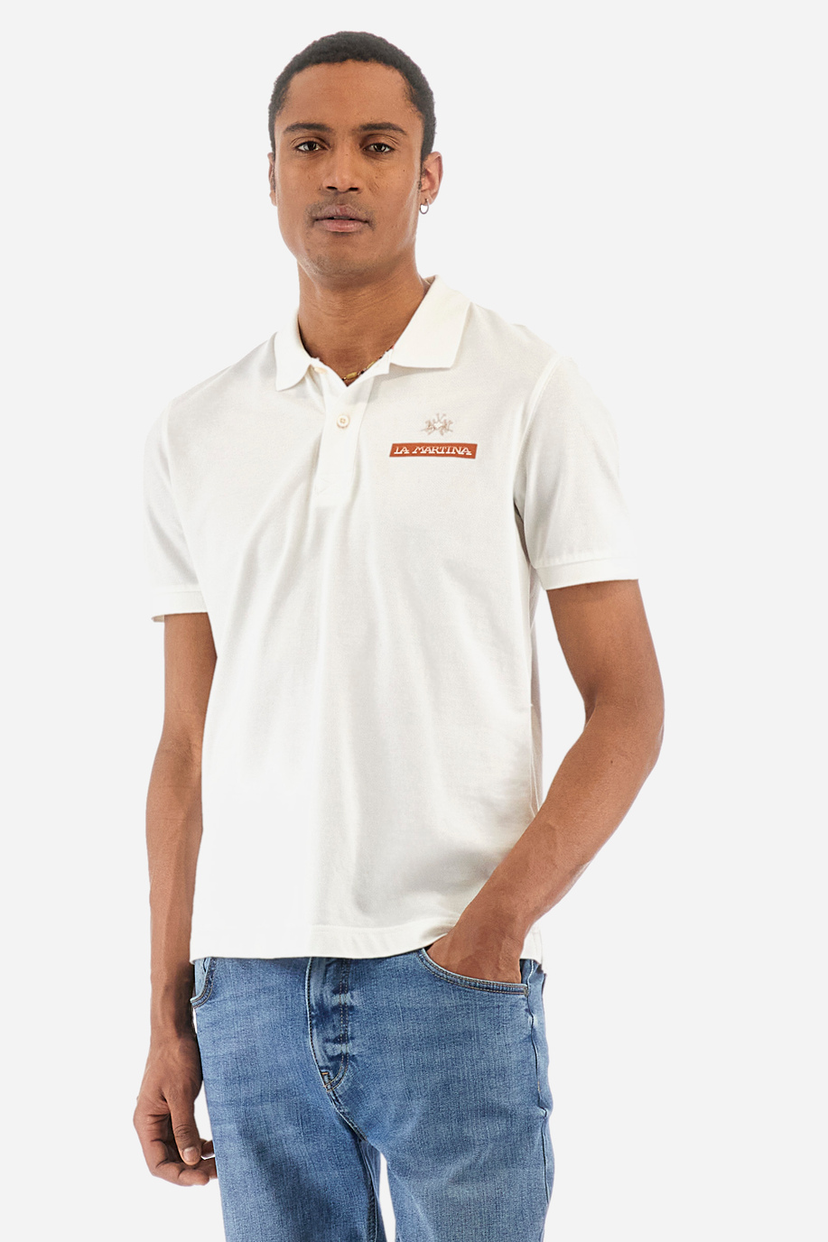 Poloshirt aus Baumwolle Regular Fit – Yooku - Herren | La Martina - Official Online Shop