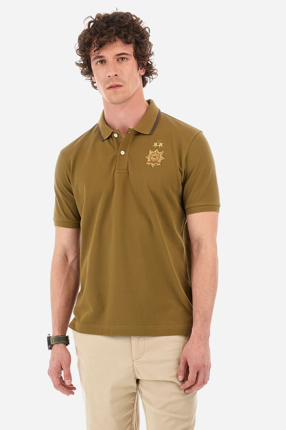 Polo regular fit in cotone elasticizzato - Yoel - Polo Shirts | La Martina - Official Online Shop