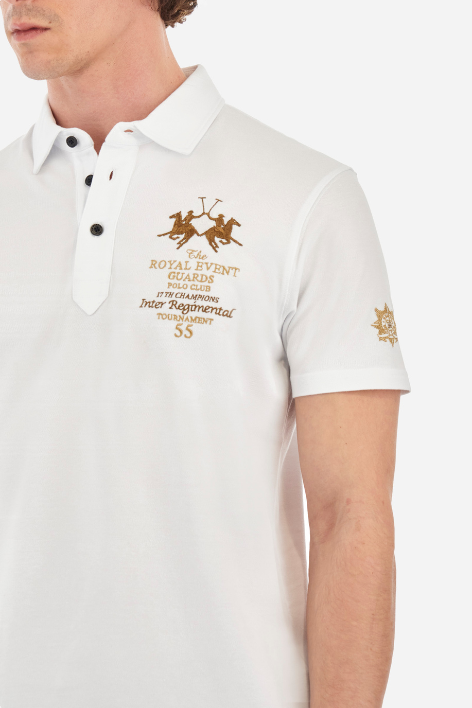 Regular-fit polo shirt in elasticated cotton - Yasmani - New Arrivals Men | La Martina - Official Online Shop