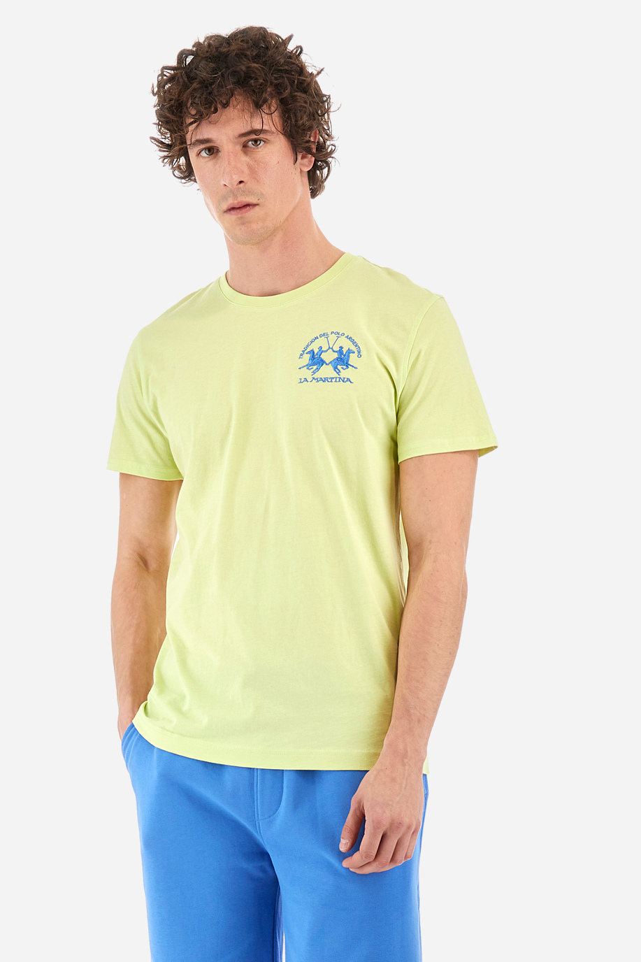 Regular-fit cotton T-shirt - Vernie - T-Shirts | La Martina - Official Online Shop