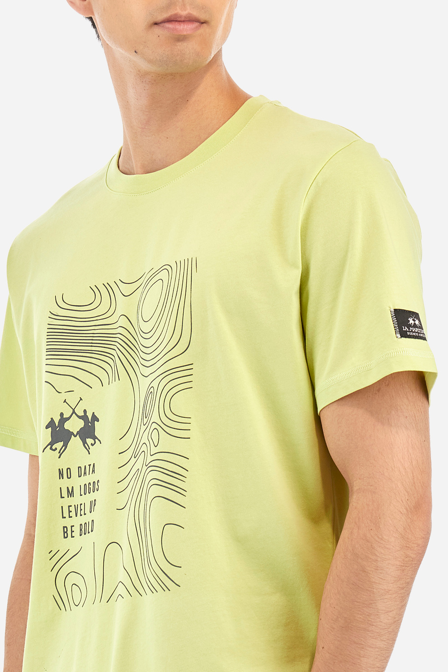 T-shirt da uomo regular fit - Yehudi - Logos | La Martina - Official Online Shop