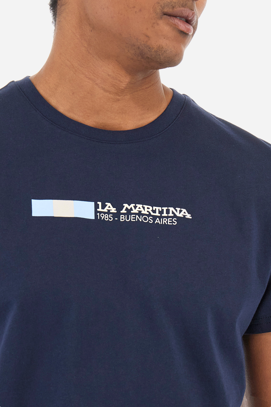 Remera de algodón de corte recto - Yasir - Camisetas | La Martina - Official Online Shop