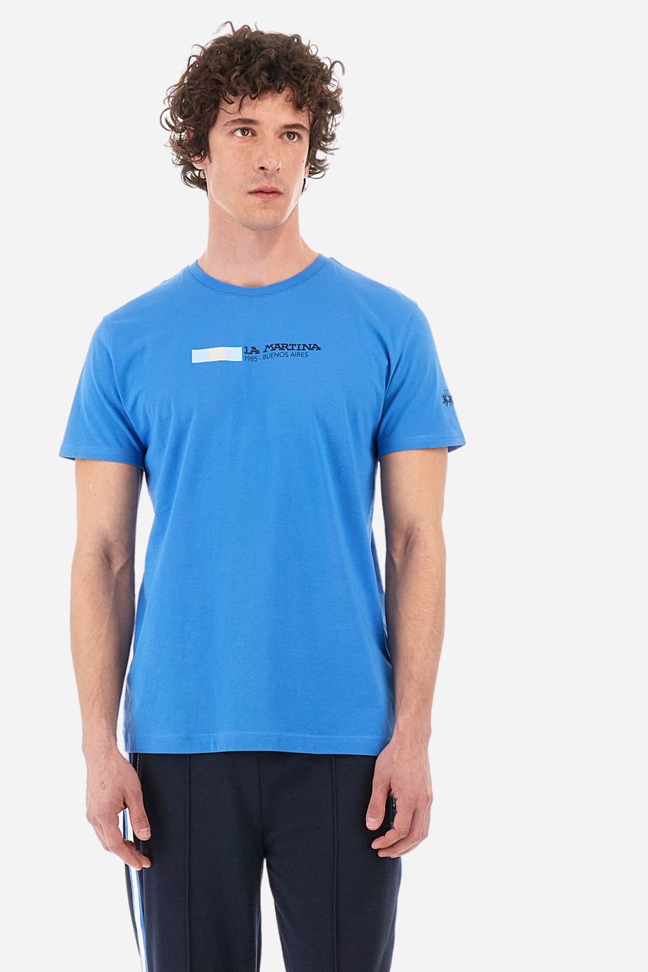 Regular-fit cotton T-shirt - Yasir - T-Shirts | La Martina - Official Online Shop