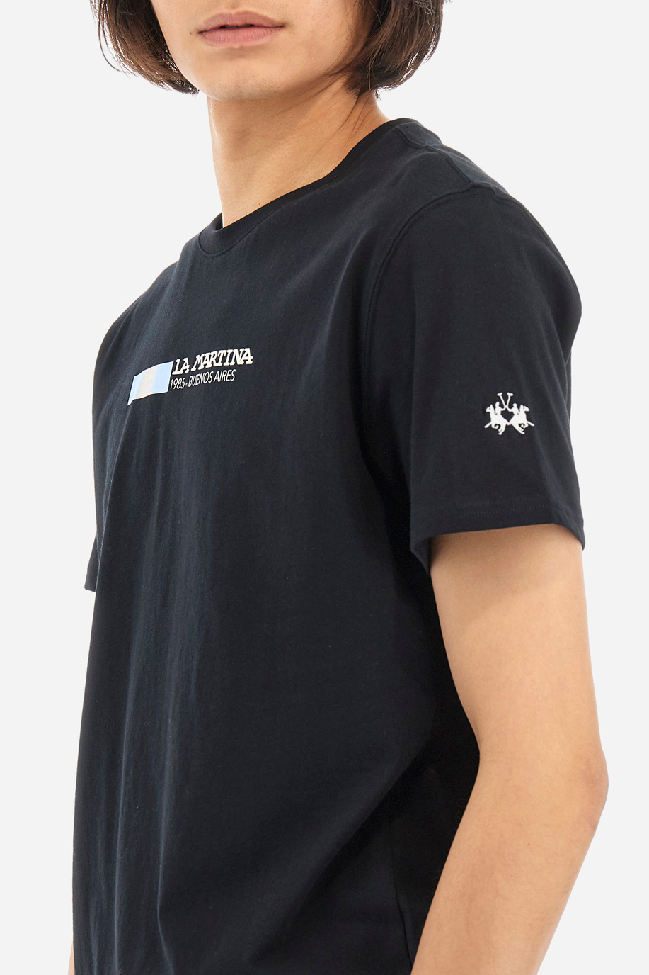 T-shirt coupe classique en coton - Yasir - T-Shirts | La Martina - Official Online Shop