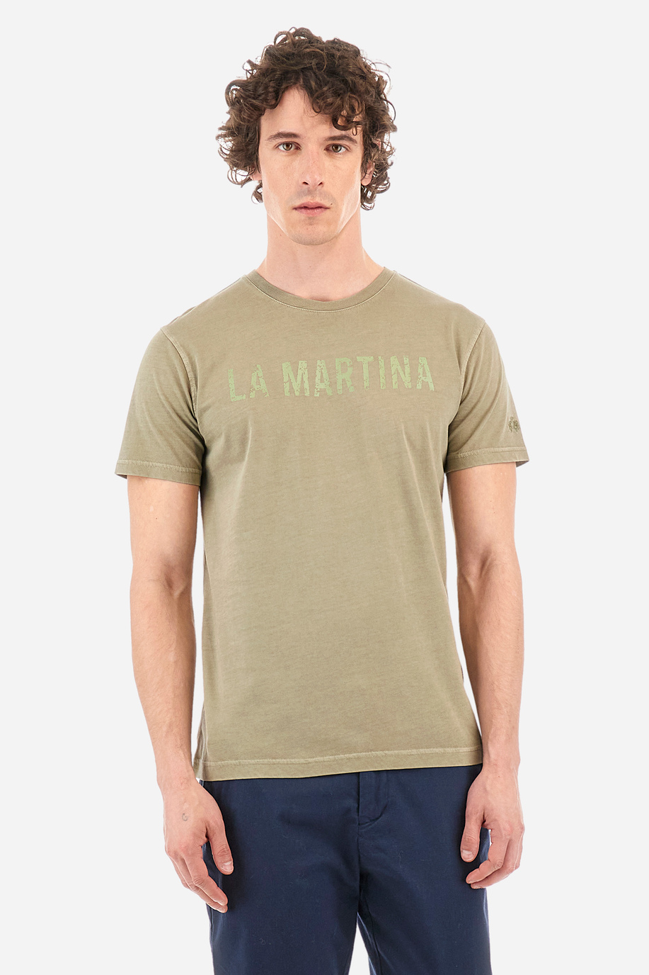T-Shirt aus Baumwolle Regular Fit - Yule - T-shirts | La Martina - Official Online Shop