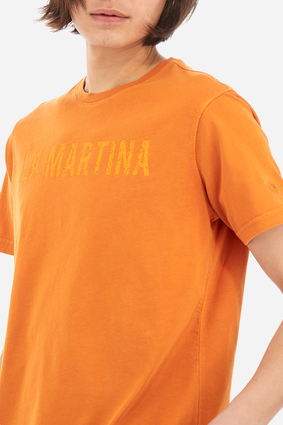 T-shirt regular fit in cotone - Yule - test 2 | La Martina - Official Online Shop