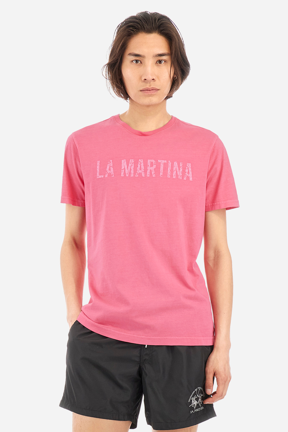 T-shirt coupe classique en coton - Yule - test 2 | La Martina - Official Online Shop