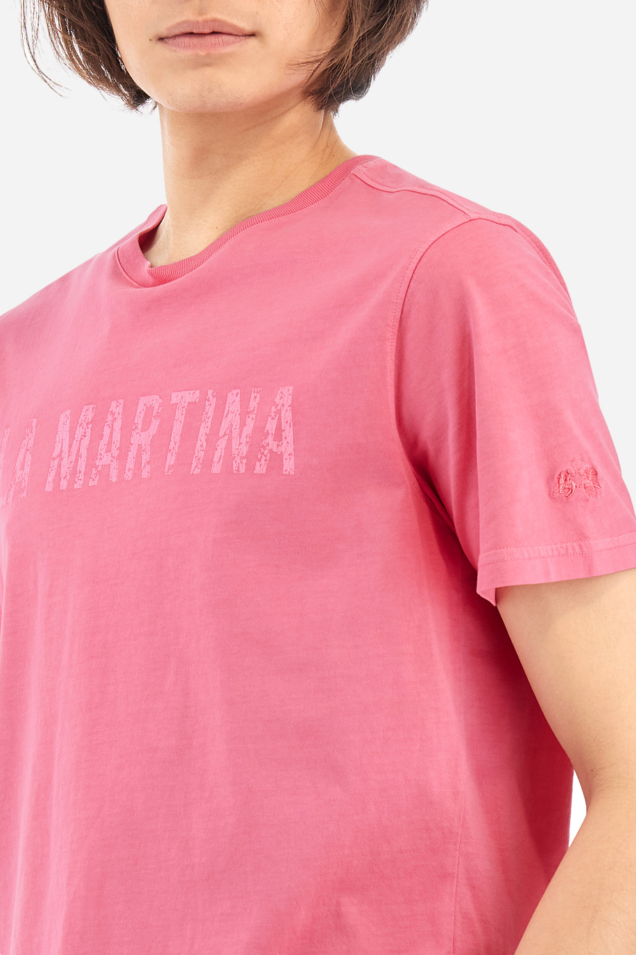 T-shirt regular fit in cotone - Yule - test 2 | La Martina - Official Online Shop
