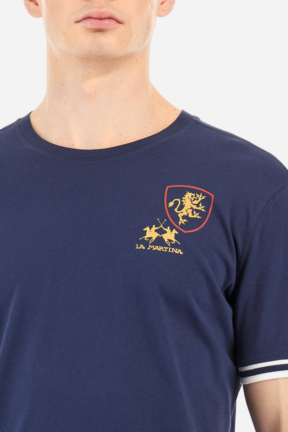 T-shirt coupe classique en coton - Yafeu - T-Shirts | La Martina - Official Online Shop