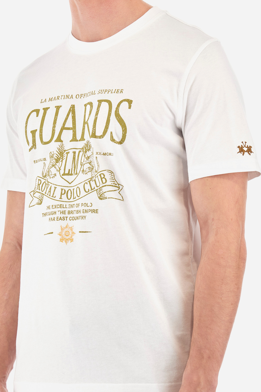 Regular-fit cotton T-shirt - Yu - Guards - England | La Martina - Official Online Shop