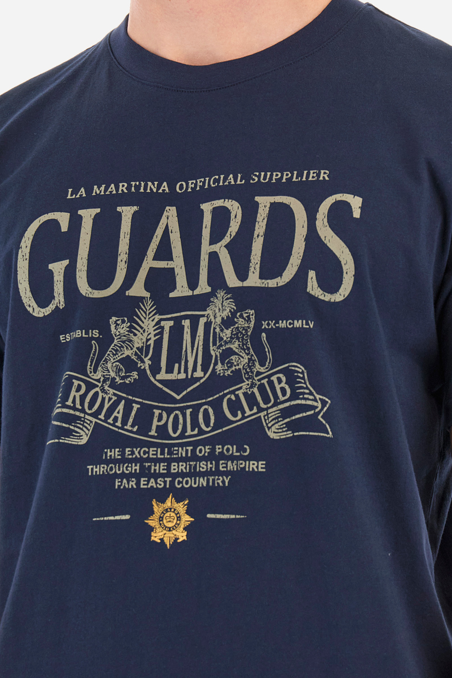 Remera de algodón de corte recto - Yu - Guards - England | La Martina - Official Online Shop
