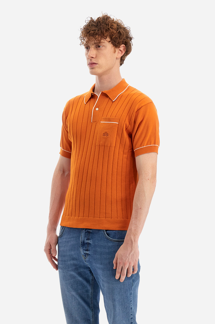 Regular-fit knitted polo shirt - Yaqub - Knitwear | La Martina - Official Online Shop