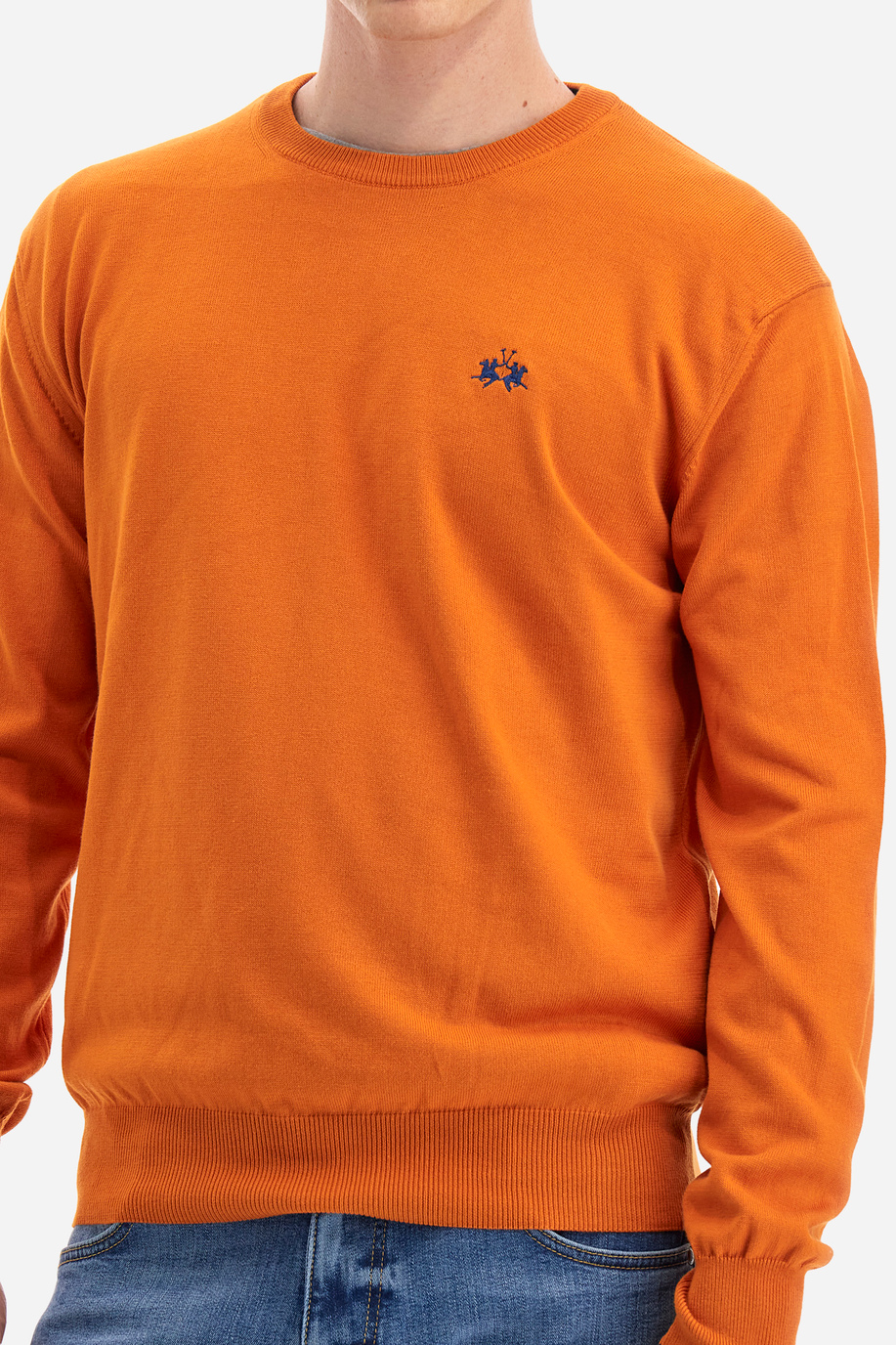 Regular-fit jumper in cotton - Yousef - Knitwear | La Martina - Official Online Shop