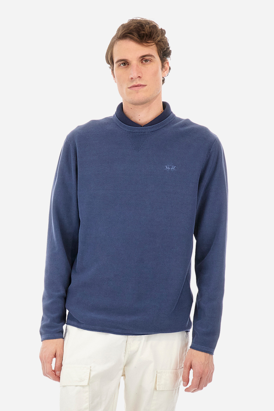 Sweater de algodón de corte recto - Ysmal - Jerséis | La Martina - Official Online Shop