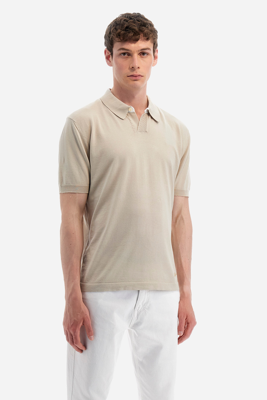 Regular-fit cotton polo shirt - Yuri - Knitwear | La Martina - Official Online Shop