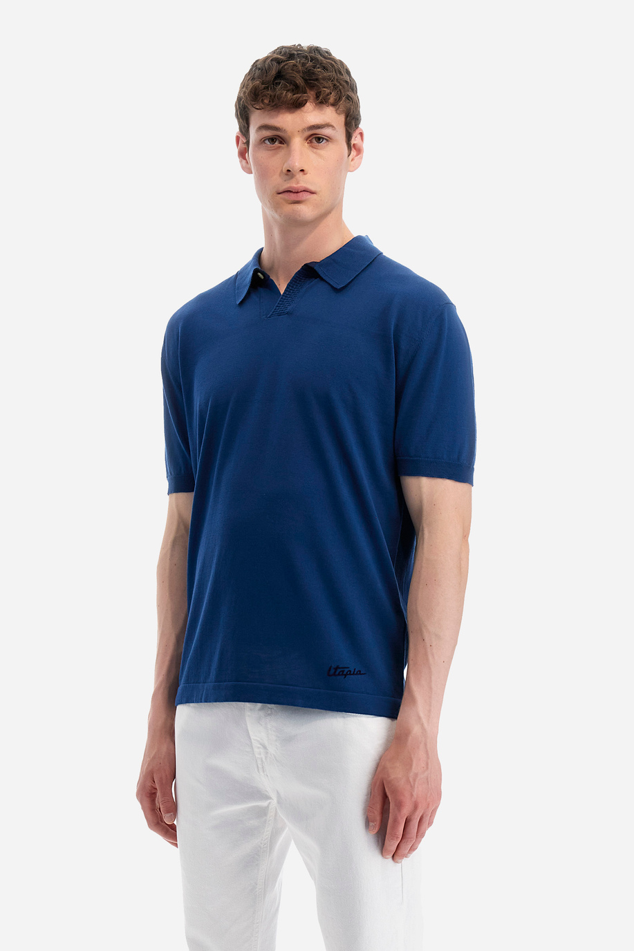 Regular-fit cotton polo shirt - Yuri - Knitwear | La Martina - Official Online Shop