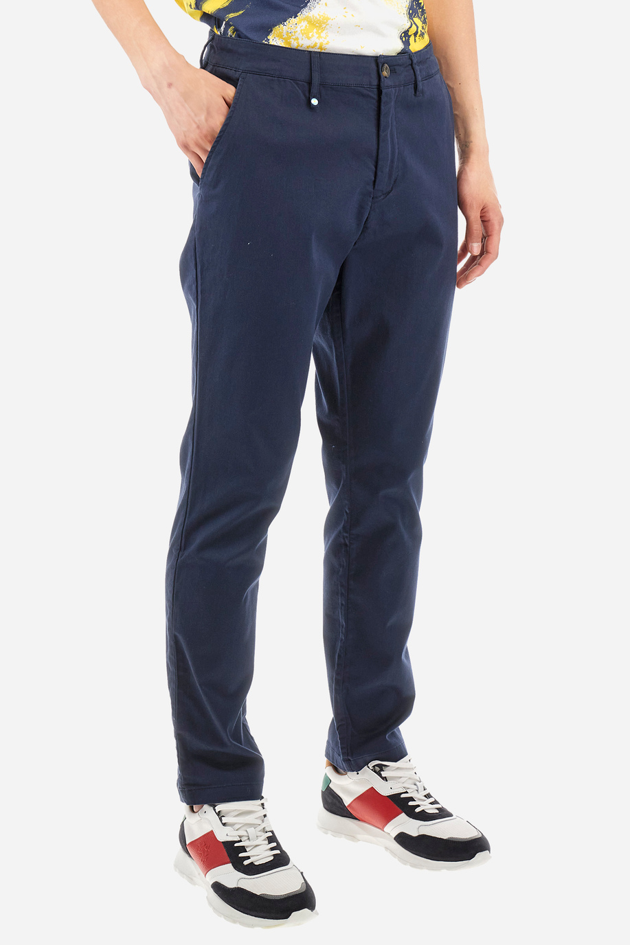 Pantalone chino regular fit in cotone elasticizzato - Siard - Pantaloni | La Martina - Official Online Shop