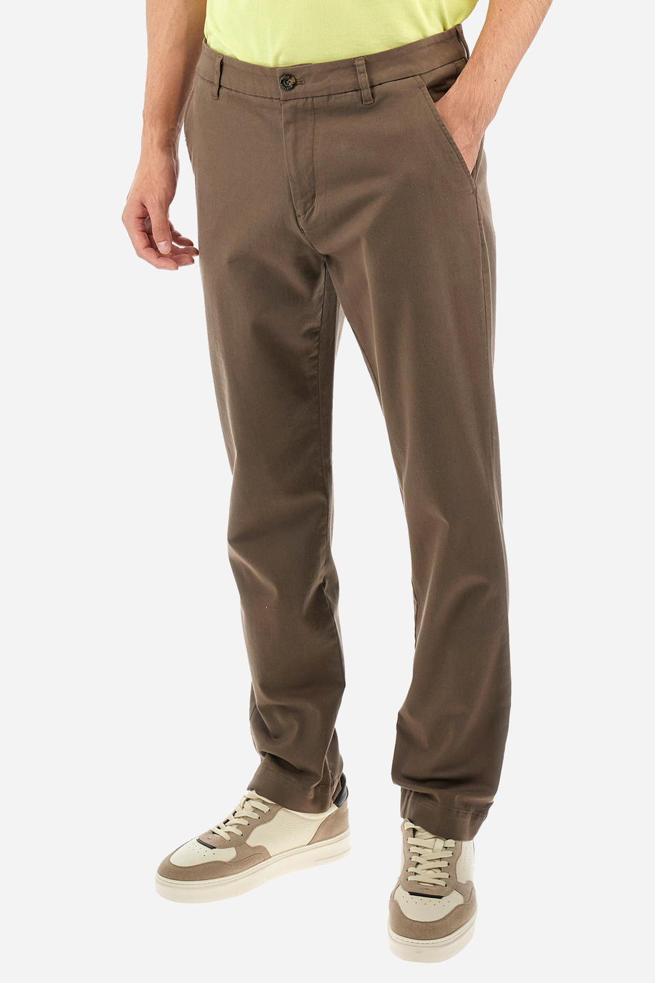 Pantalone chino da uomo regular fit - Yirmeyahu - Logos | La Martina - Official Online Shop