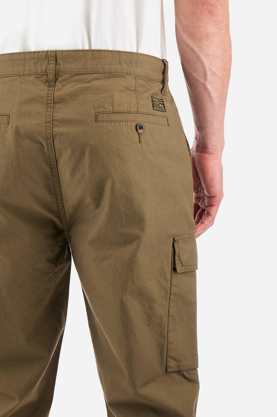 Pantalón cargo de algodón y corte recto - Yurik - Pantalones | La Martina - Official Online Shop
