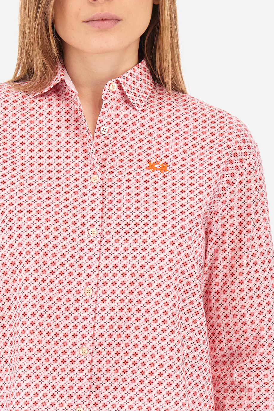 Camisa de algodón de corte recto - Yarra - Camisas | La Martina - Official Online Shop