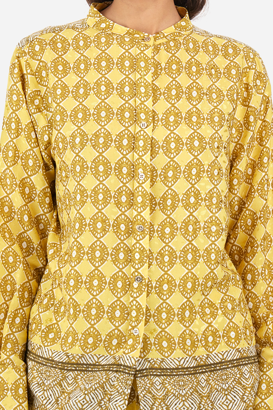 Camisa en tejido sintético de corte recto - Yasmain - Camisas | La Martina - Official Online Shop