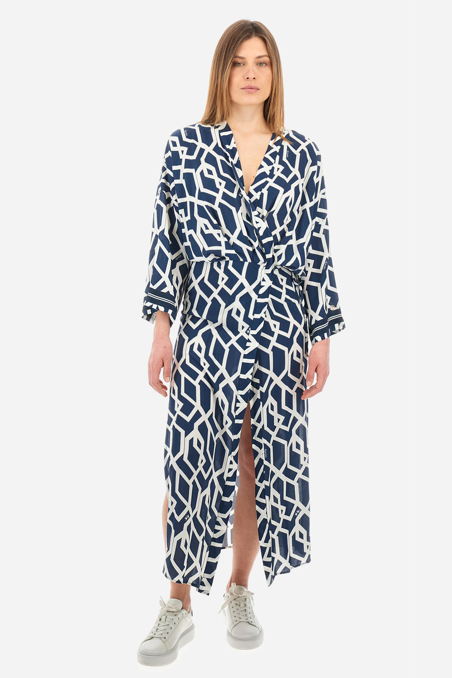 Robe coupe classique en tissu synthétique - Yenta - Vêtements | La Martina - Official Online Shop