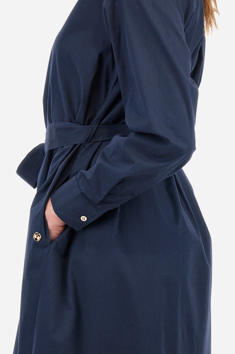 Kleid aus Stretch-Baumwolle Regular Fit – Yaira - Kleider | La Martina - Official Online Shop