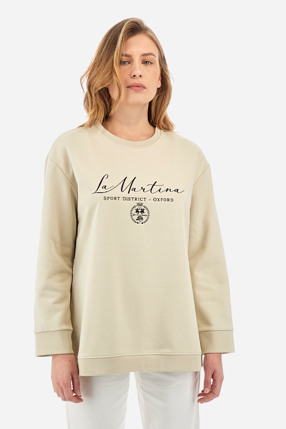 Women's regular fit sweatshirt - Yalena - Preview | La Martina - Official Online Shop